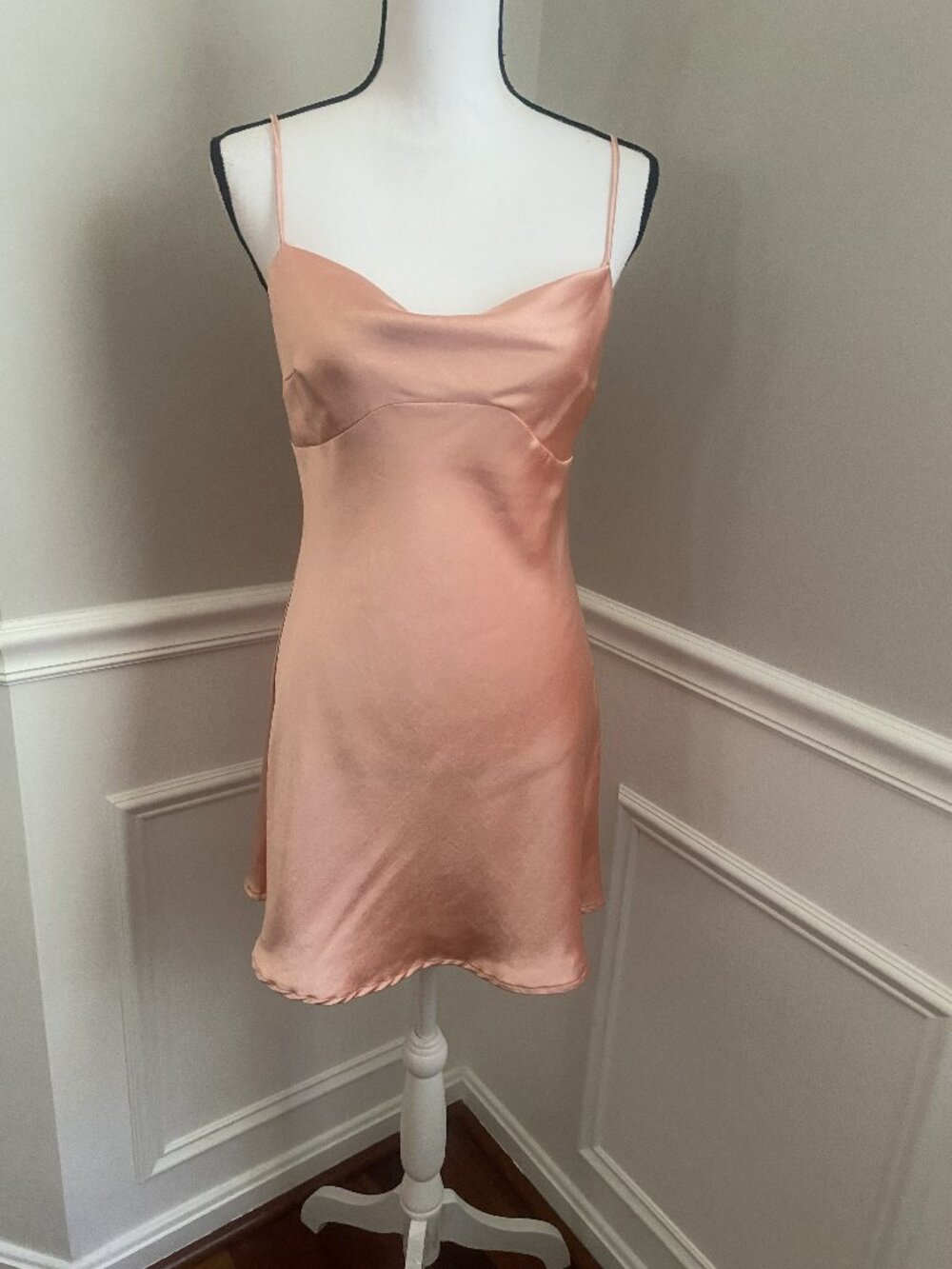 Princess Polly Pink Satin Slip Dress size 10